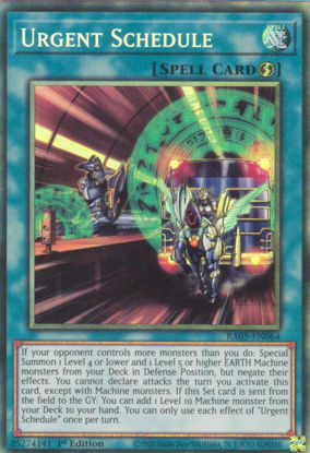 Urgent Schedule - RA05-EN064-CR - (V.5 - Collector's Rare) 1st Edition