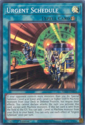 Urgent Schedule - RA05-EN064-SR - (V.1 - Super Rare) 1st Edition