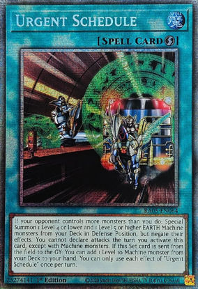 Urgent Schedule - RA05-EN064-STR - (V.7 - Starlight Rare) 1st Edition