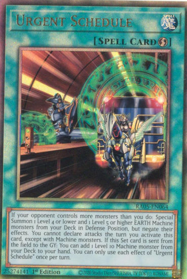 Urgent Schedule - RA05-EN064-UTR - (V.6 - Ultimate Rare) 1st Edition