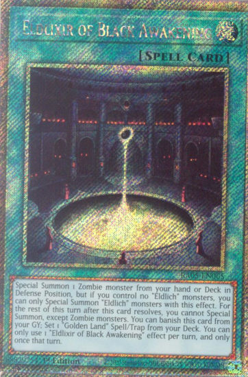 Eldlixir of Black Awakening - RA05-EN065-PSR - (V.4 - Platinum Secret Rare) 1st Edition