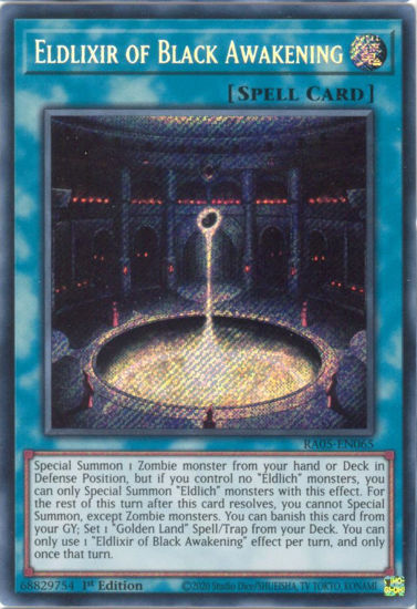 Eldlixir of Black Awakening - RA05-EN065-SCR - (V.3 - Secret Rare) 1st Edition