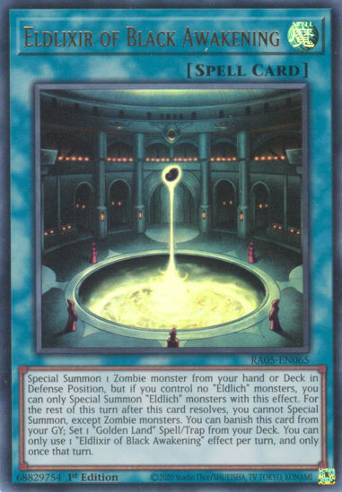 Eldlixir of Black Awakening - RA05-EN065-UR - (V.2 - Ultra Rare) 1st Edition