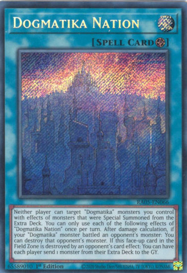 Dogmatika Nation - RA05-EN066-SCR - (V.3 - Secret Rare) 1st Edition