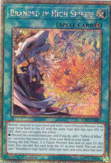 Branded in High Spirits - RA05-EN067-PSR - (V.4 - Platinum Secret Rare) 1st Edition