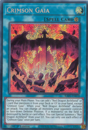 Crimson Gaia - RA05-EN070-SCR - (V.3 - Secret Rare) 1st Edition