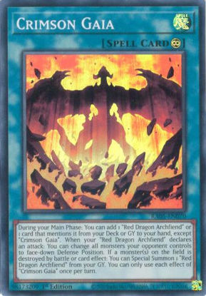 Crimson Gaia - RA05-EN070-SR - (V.1 - Super Rare) 1st Edition