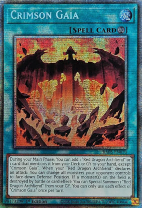 Crimson Gaia - RA05-EN070-STR - (V.7 - Starlight Rare) 1st Edition