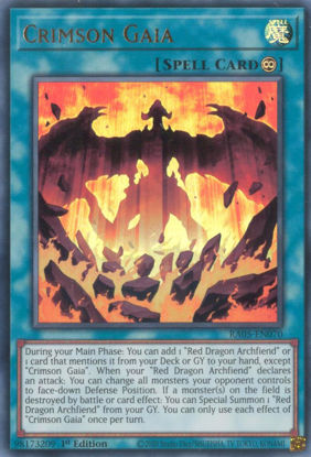 Crimson Gaia - RA05-EN070-UR - (V.2 - Ultra Rare) 1st Edition