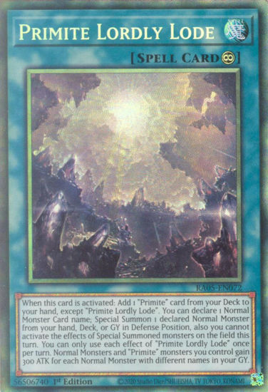 Primite Lordly Lode - RA05-EN072-CR - (V.5 - Collector's Rare) 1st Edition
