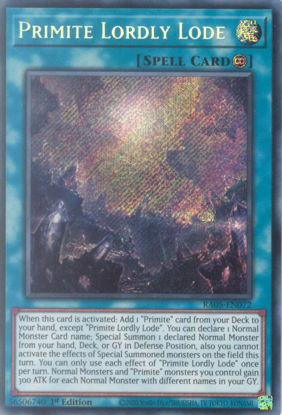 Primite Lordly Lode - RA05-EN072-SCR - (V.3 - Secret Rare) 1st Edition