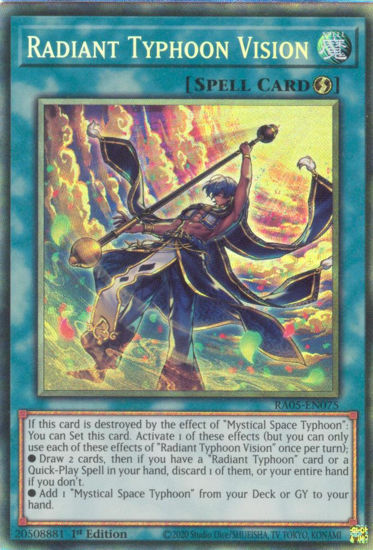 Radiant Typhoon Vision - RA05-EN075-CR - (V.5 - Collector's Rare) 1st Edition