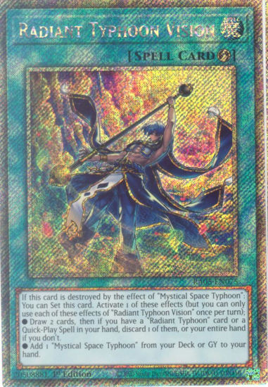 Radiant Typhoon Vision - RA05-EN075-PSR - (V.4 - Platinum Secret Rare) 1st Edition