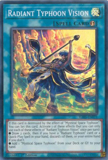Radiant Typhoon Vision - RA05-EN075-SR - (V.1 - Super Rare) 1st Edition