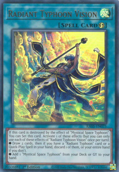 Radiant Typhoon Vision - RA05-EN075-UR - (V.2 - Ultra Rare) 1st Edition