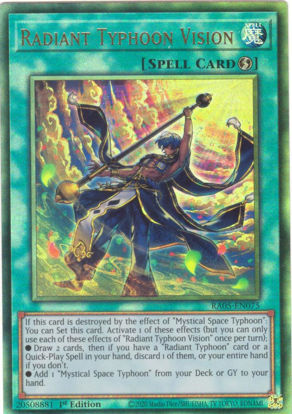 Radiant Typhoon Vision - RA05-EN075-UTR - (V.6 - Ultimate Rare) 1st Edition