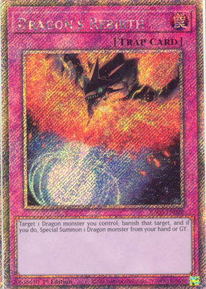Dragon's Rebirth - RA05-EN078-PSR - (V.4 - Platinum Secret Rare) 1st Edition