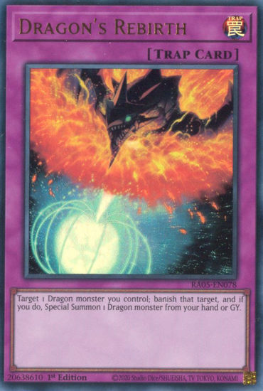 Dragon's Rebirth - RA05-EN078-UR - (V.2 - Ultra Rare) 1st Edition