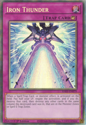 Iron Thunder - RA05-EN079-CR - (V.5 - Collector's Rare) 1st Edition