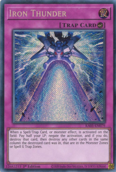 Iron Thunder - RA05-EN079-SCR - (V.3 - Secret Rare) 1st Edition