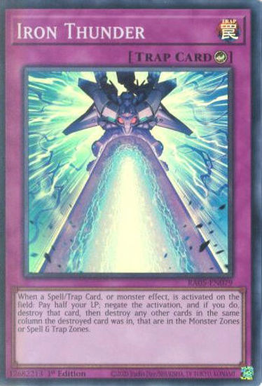 Iron Thunder - RA05-EN079-SR - (V.1 - Super Rare) 1st Edition