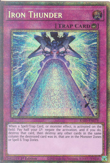 Iron Thunder - RA05-EN079-STR - (V.7 - Starlight Rare) 1st Edition