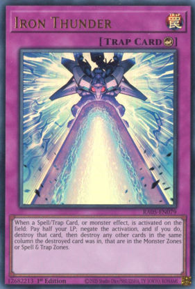 Iron Thunder - RA05-EN079-UR - (V.2 - Ultra Rare) 1st Edition