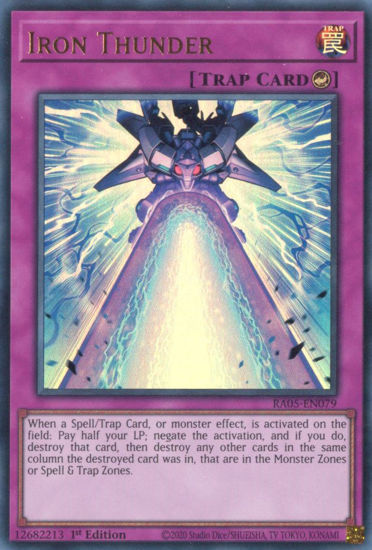 Iron Thunder - RA05-EN079-UR - (V.2 - Ultra Rare) 1st Edition