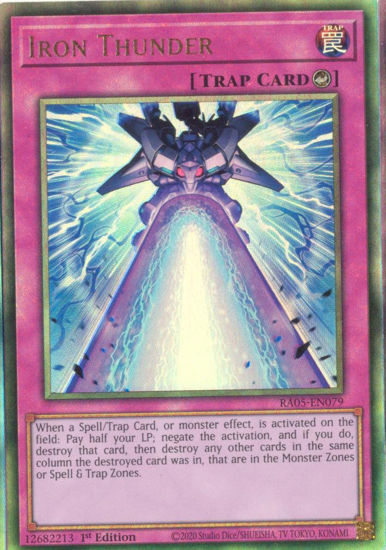 Iron Thunder - RA05-EN079-UTR - (V.6 - Ultimate Rare) 1st Edition