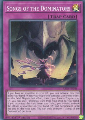 Songs of the Dominators - RA05-EN081-SR - (V.1 - Super Rare) 1st Edition