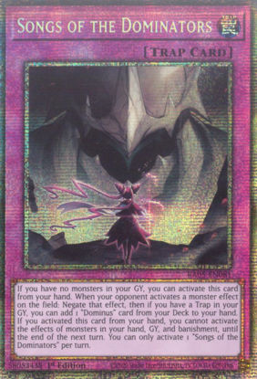 Songs of the Dominators - RA05-EN081-STR - (V.7 - Starlight Rare) 1st Edition