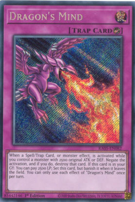 Dragon's Mind - RA05-EN082-SCR - (V.3 - Secret Rare) 1st Edition