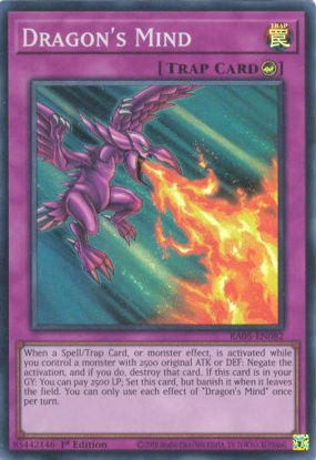 Dragon's Mind - RA05-EN082-SR - (V.1 - Super Rare) 1st Edition