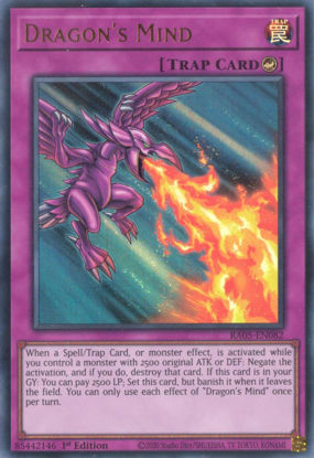 Dragon's Mind - RA05-EN082-UR - (V.2 - Ultra Rare) 1st Edition