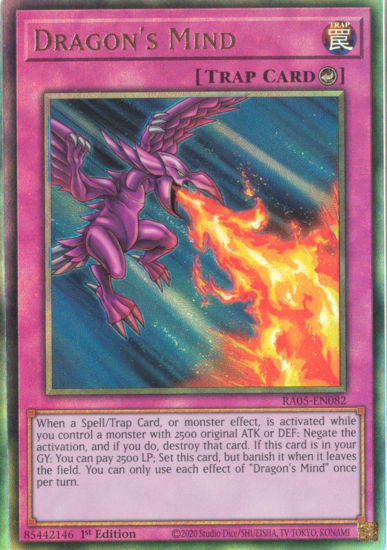 Dragon's Mind - RA05-EN082-UTR - (V.6 - Ultimate Rare) 1st Edition