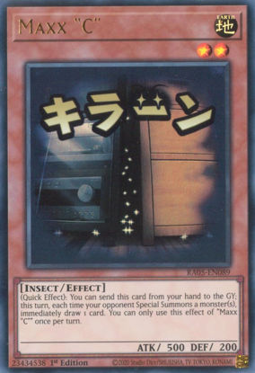 Maxx "C" - RA05-EN089-UR - (V.2 - Ultra Rare) 1st Edition