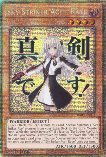 Sky Striker Ace - Raye - RA05-EN093-STR - (V.7 - Starlight Rare) 1st Edition