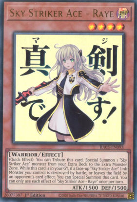 Sky Striker Ace - Raye - RA05-EN093-UR - (V.2 - Ultra Rare) 1st Edition