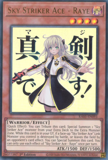 Sky Striker Ace - Raye - RA05-EN093-UR - (V.2 - Ultra Rare) 1st Edition