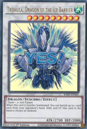 Trishula, Dragon of the Ice Barrier - RA05-EN101-UR - (V.2 - Ultra Rare) 1st Edition