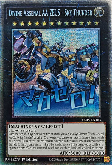 Divine Arsenal AA-ZEUS - Sky Thunder - RA05-EN103-STR - (V.7 - Starlight Rare) 1st Edition