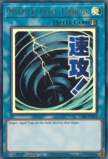 Mystical Space Typhoon - RA05-EN112-UR - (V.2 - Ultra Rare) 1st Edition