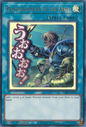 Reinforcement of the Army - RA05-EN113-UR - (V.2 - Ultra Rare) 1st Edition