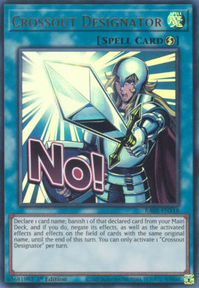 Crossout Designator - RA05-EN118-UR - (V.2 - Ultra Rare) 1st Edition