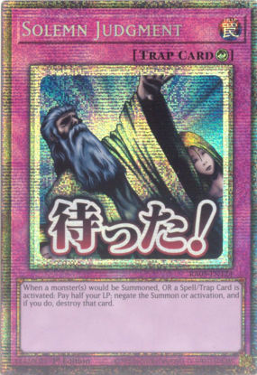 Solemn Judgment - RA05-EN124-STR - (V.7 - Starlight Rare) 1st Edition