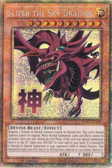 Slifer the Sky Dragon - RA05-EN128-STR - (V.7 - Starlight Rare) 1st Edition