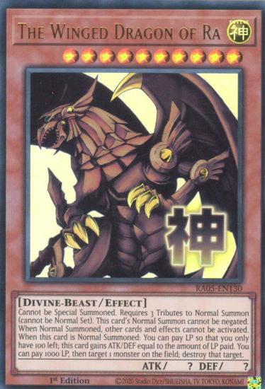The Winged Dragon of Ra - RA05-EN130-UR - (V.2 - Ultra Rare) 1st Edition
