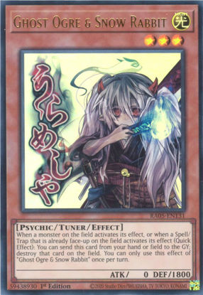 Ghost Ogre & Snow Rabbit - RA05-EN131-UR - (V.2 - Ultra Rare) 1st Edition