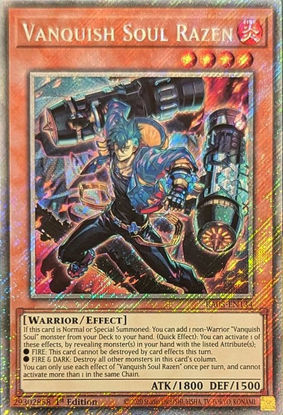 Vanquish Soul Razen - RA05-EN134-PSR - (V.4 - Platinum Secret Rare) 1st Edition