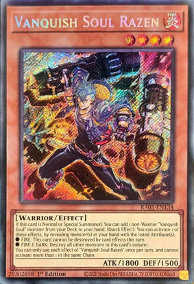 Vanquish Soul Razen - RA05-EN134-SCR - (V.3 - Secret Rare) 1st Edition